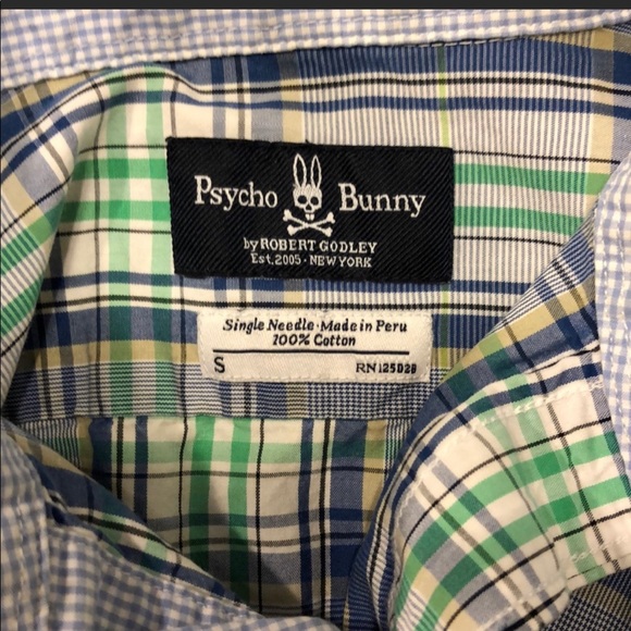 Psycho Bunny Short Sleeve button down. - Picture 3 of 4